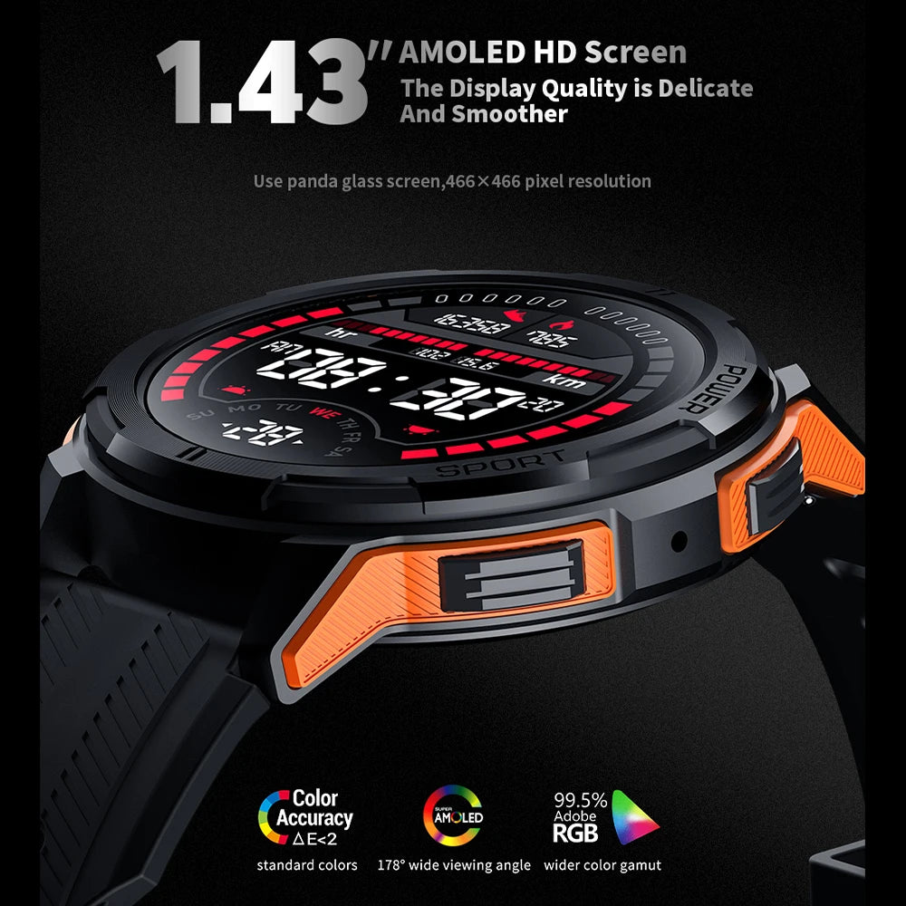 SKMEI 410mAh AMOLED Smartwatch