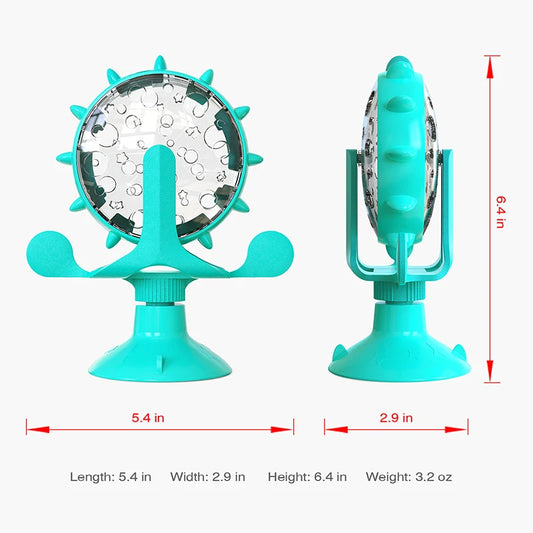 Dog Cat Feeding Interactive Wheel Toys Pet