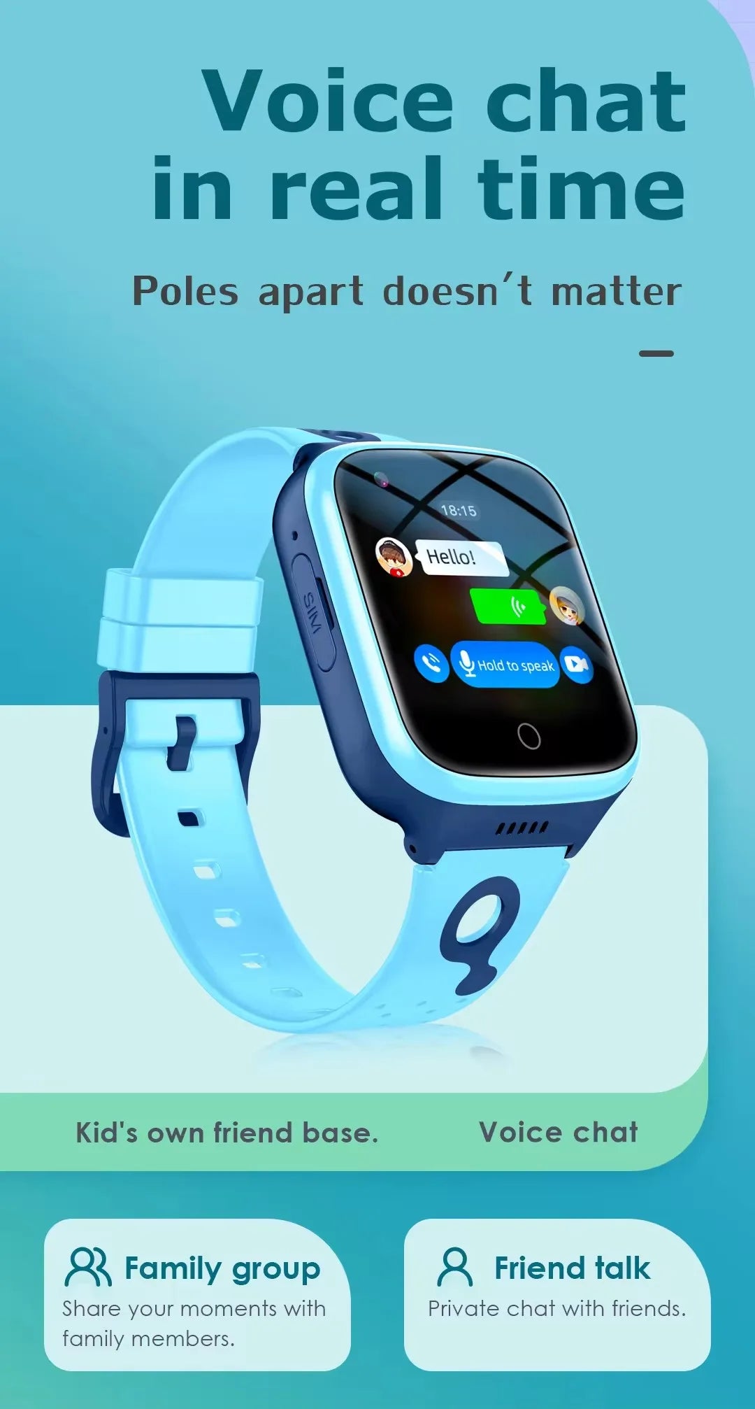 Smart Watch K9H For Kid 4G SiM Card Kid Smartwatch