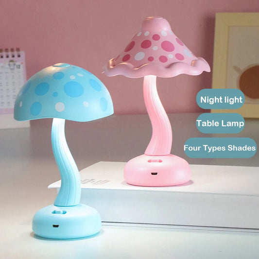 New Cute Mushroom Night Light LED