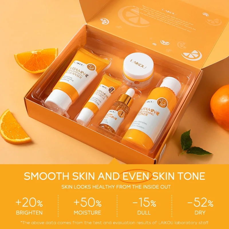 5 Pieces Vitamin C Skincare Set  Moisturizing Face Serum