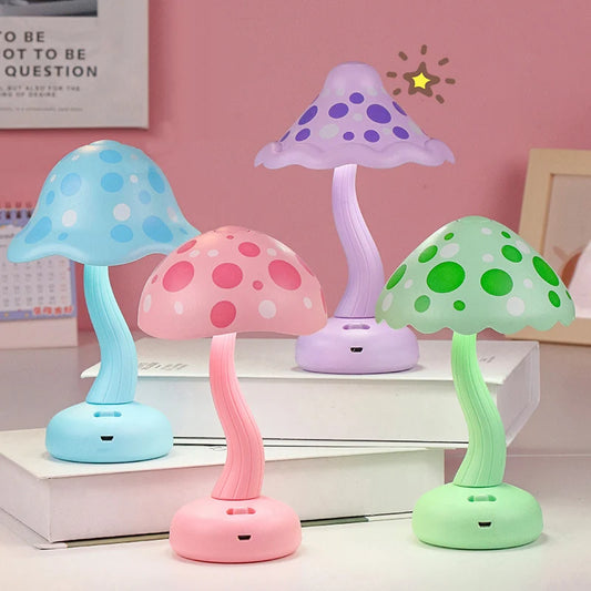 New Cute Mushroom Night Light LED