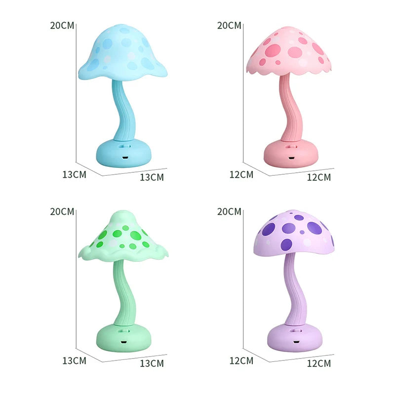 New Cute Mushroom Night Light LED