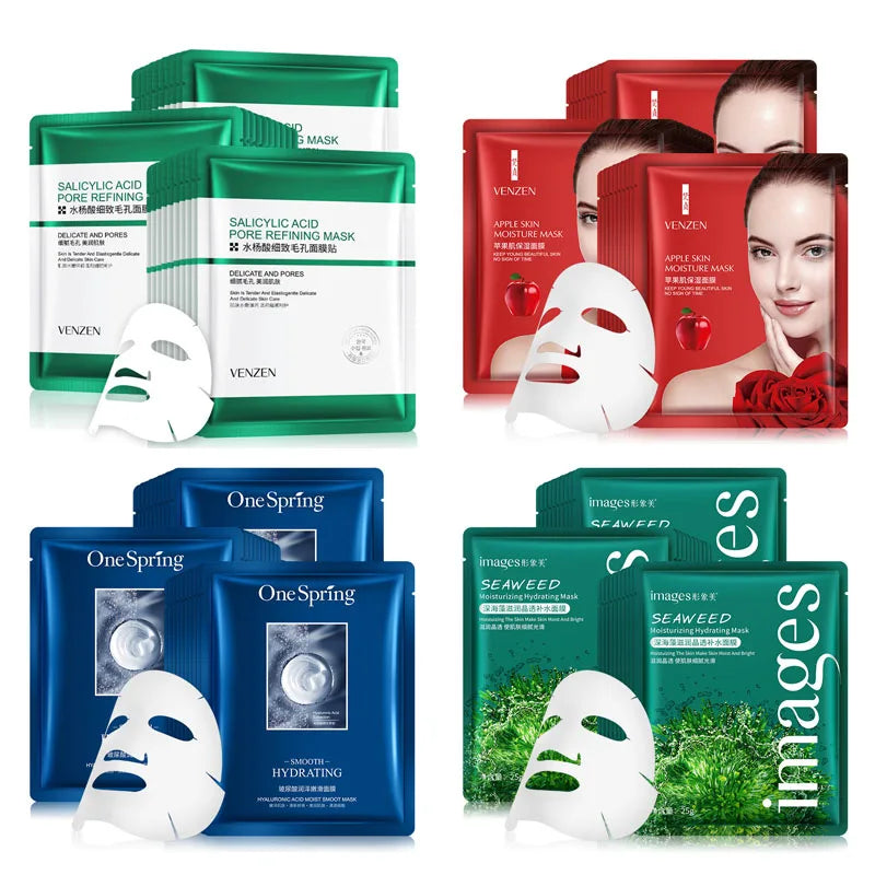 15Pcs BIOAQUA Fresh Fruit Face Mask