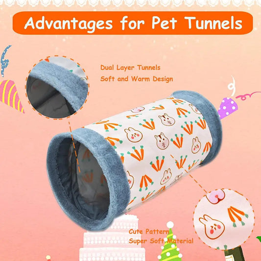 Guinea-Pig Rabbit Tunnel-Tube Toys Bunny Hamster