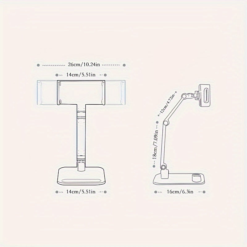 Portable Monitor Desk Holder Metal Stand